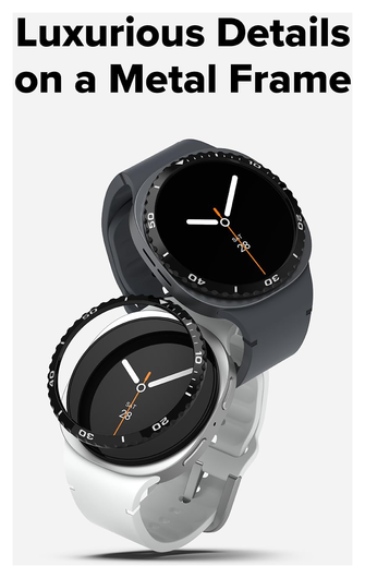 Ringke Bezel Styling - Galaxy Watch 8 44MM - Randbeschermer - Zwart afbeelding 3