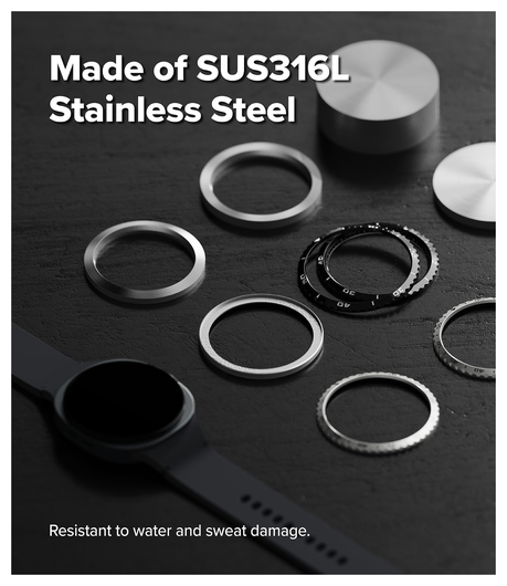 Ringke Bezel Styling - Galaxy Watch 8 44MM - Randbeschermer - Zwart afbeelding 4