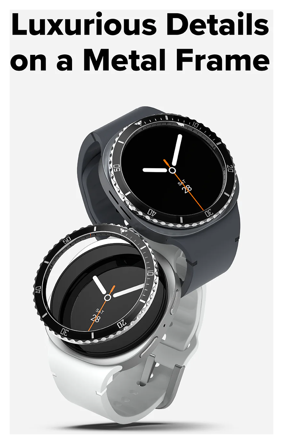 Ringke Bezel Styling - Galaxy Watch 8 44MM - Randbeschermer - Premium Zwart afbeelding 3