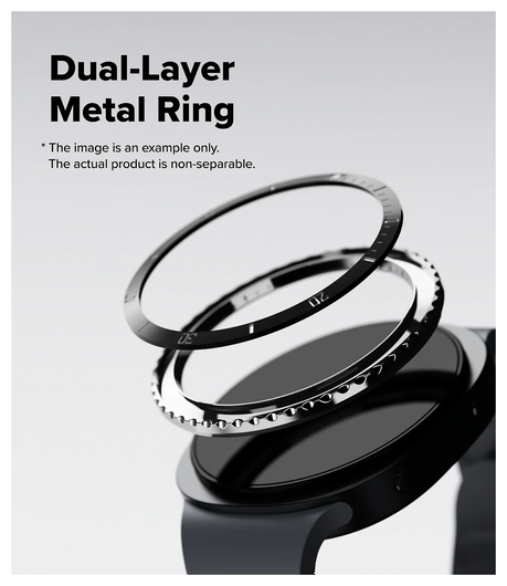 Ringke Bezel Styling - Galaxy Watch 8 44MM - Randbeschermer - Premium Zwart afbeelding 9