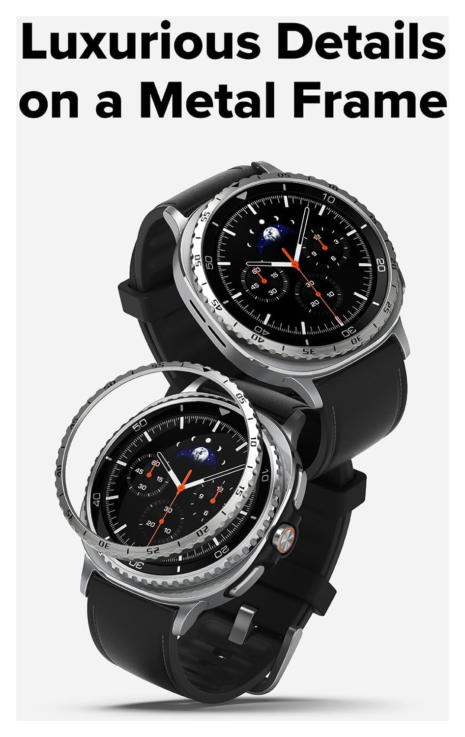 Ringke Bezel - Galaxy Watch 8 Classic 46MM - Randbeschermer - Zilver afbeelding 3