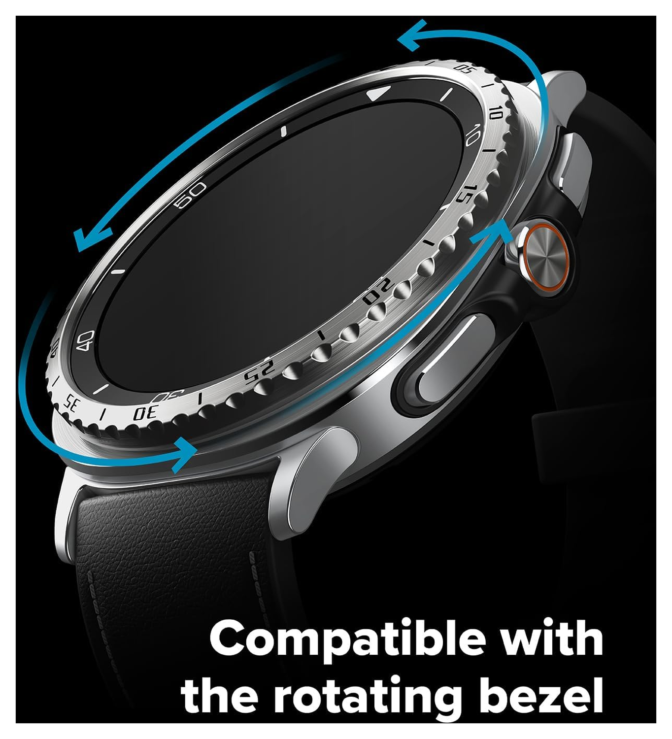Ringke Bezel - Galaxy Watch 8 Classic 46MM - Randbeschermer - Zilver afbeelding 5
