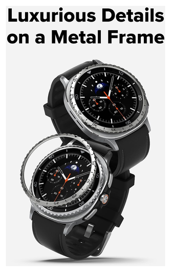 Ringke Bezel - Galaxy Watch 8 Classic 46MM - Randbeschermer - Zilver afbeelding 3