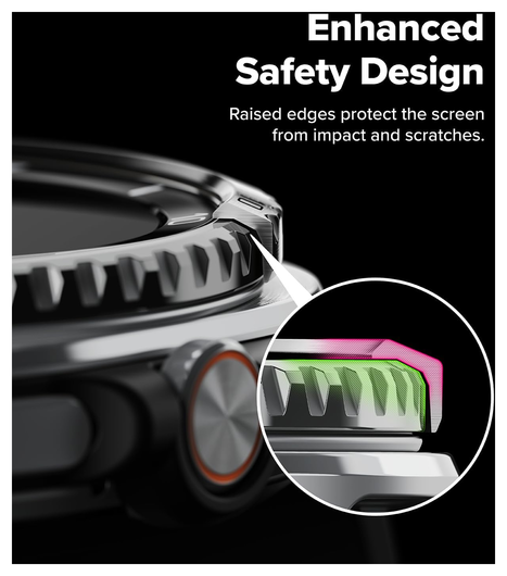 Ringke Bezel - Galaxy Watch 8 Classic 46MM - Randbeschermer - Zilver afbeelding 9