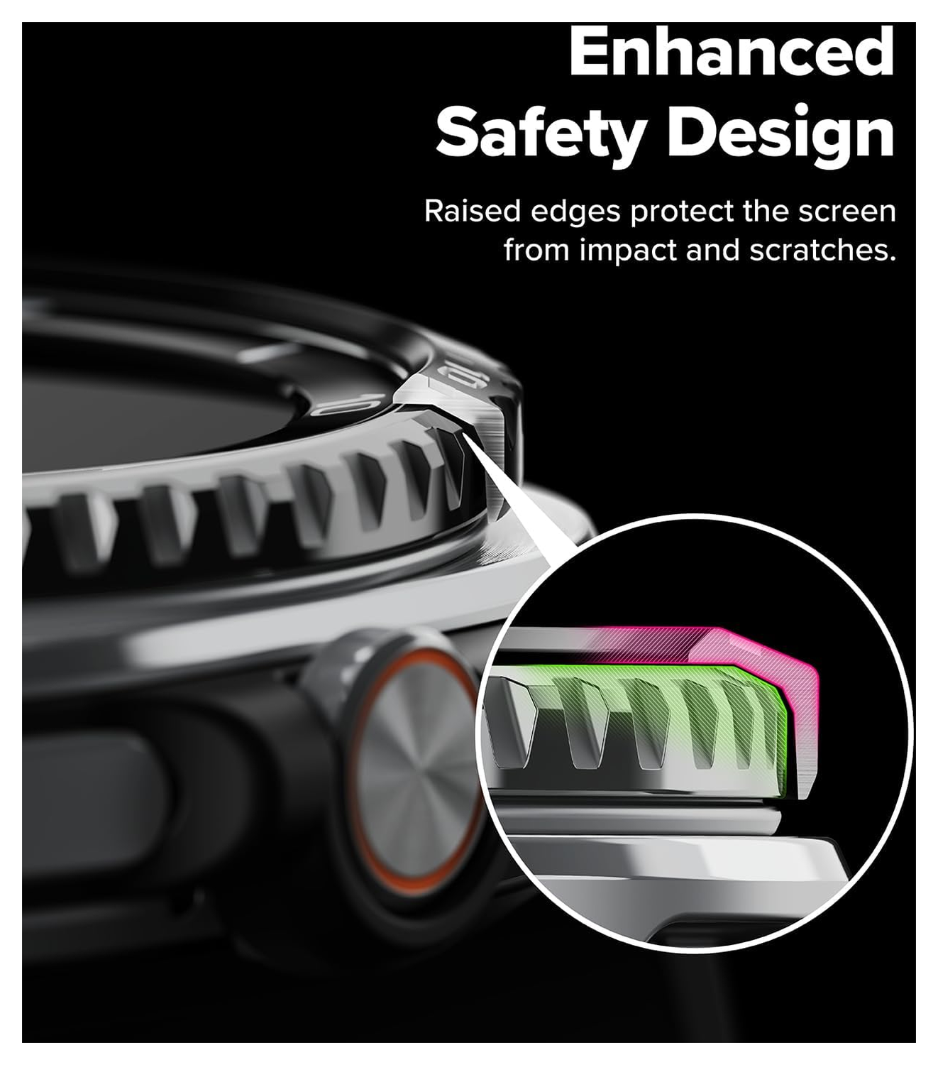 Ringke Bezel - Galaxy Watch 8 Classic 46MM - Randbeschermer - Zwart afbeelding 9