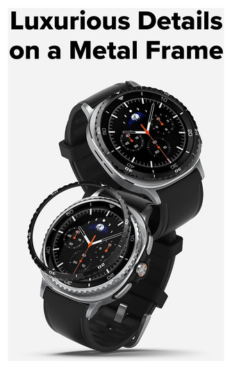 Ringke Bezel - Galaxy Watch 8 Classic 46MM - Randbeschermer - Zwart afbeelding 3