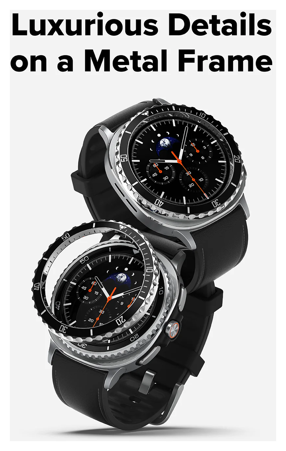Ringke Bezel - Galaxy Watch 8 Classic 46MM - Randbeschermer - Premium Zwart afbeelding 3