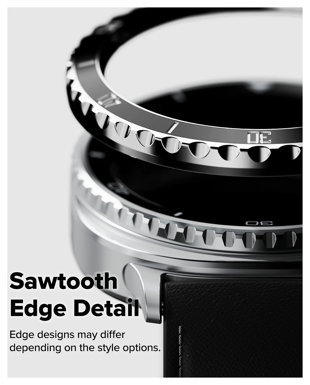 Ringke Bezel - Galaxy Watch 8 Classic 46MM - Randbeschermer - Premium Zwart afbeelding 9