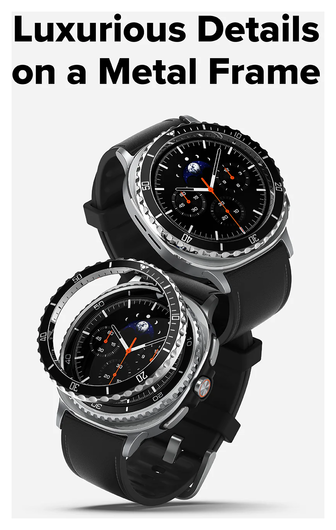 Ringke Bezel - Galaxy Watch 8 Classic 46MM - Randbeschermer - Premium Zwart afbeelding 3