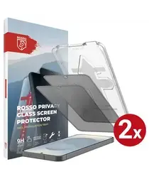 Rosso Samsung S25 Privacy Glass met Installatietray Dust Removal (2-Pack) afbeelding