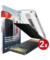 Rosso Samsung S25 Ultra Privacy Glass met Installatietray Dust Removal (2-Pack) afbeelding