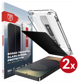 Rosso Samsung S25 Ultra Privacy Glass met Installatietray Dust Removal (2-Pack)