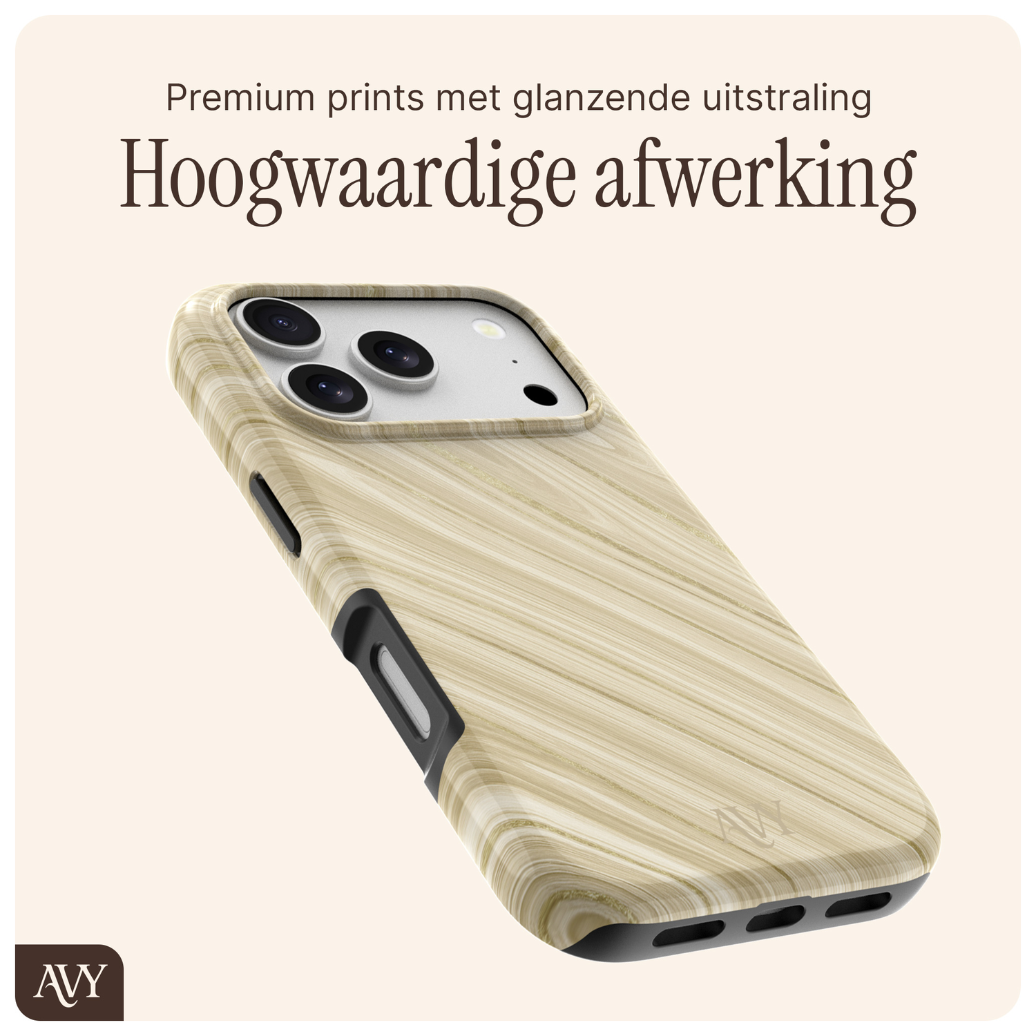 AVY Apple iPhone 17 Pro Max Hoesje MagSafe Back Cover - Aurum Gold afbeelding 7