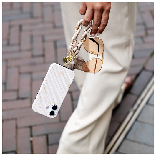 AVY Apple iPhone 14 / 13 Hoesje MagSafe Back Cover Aurum Gold afbeelding 4