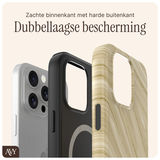 AVY Apple iPhone 12 / 12 Pro Hoesje MagSafe Back Cover Aurum Gold afbeelding 5