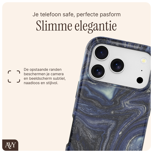 AVY Apple iPhone 17 Pro Hoesje MagSafe Back Cover - Obscura Blue afbeelding 8