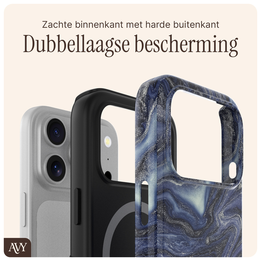 AVY Apple iPhone 17 Pro Hoesje MagSafe Back Cover - Obscura Blue afbeelding 5