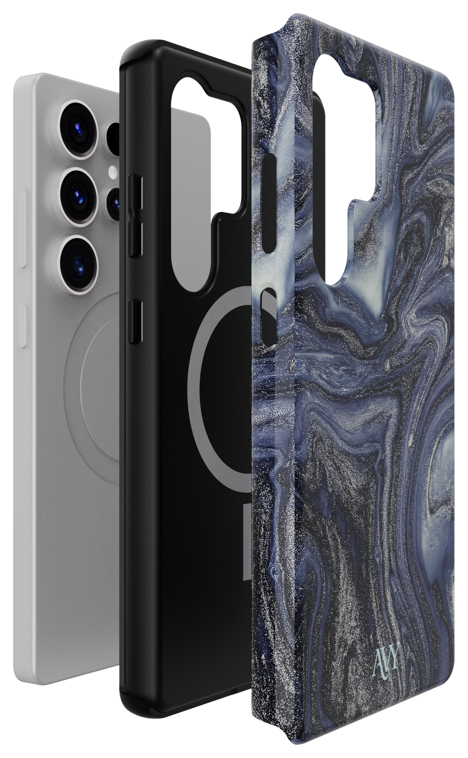 AVY Samsung Galaxy S25 Ultra Hoesje MagSafe Back Cover Obscura Blue afbeelding 17