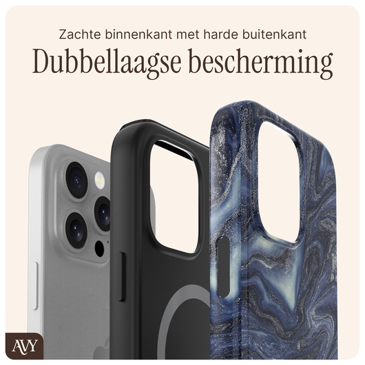 AVY Apple iPhone 16 Pro Hoesje MagSafe Back Cover - Obscura Blue afbeelding 5