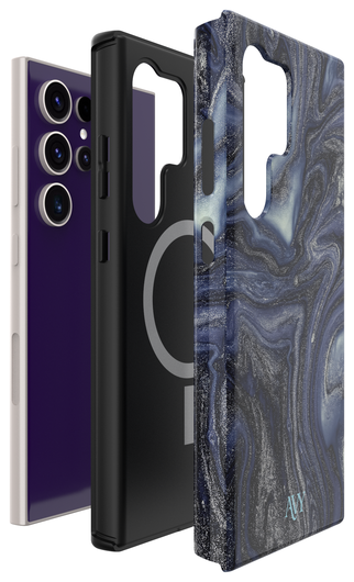 AVY Samsung Galaxy S24 Ultra Hoesje MagSafe Back Cover Obscura Blue afbeelding 17