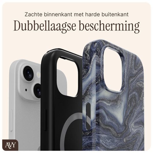 AVY Apple iPhone 15 Hoesje MagSafe Back Cover Obscura Blue afbeelding 6