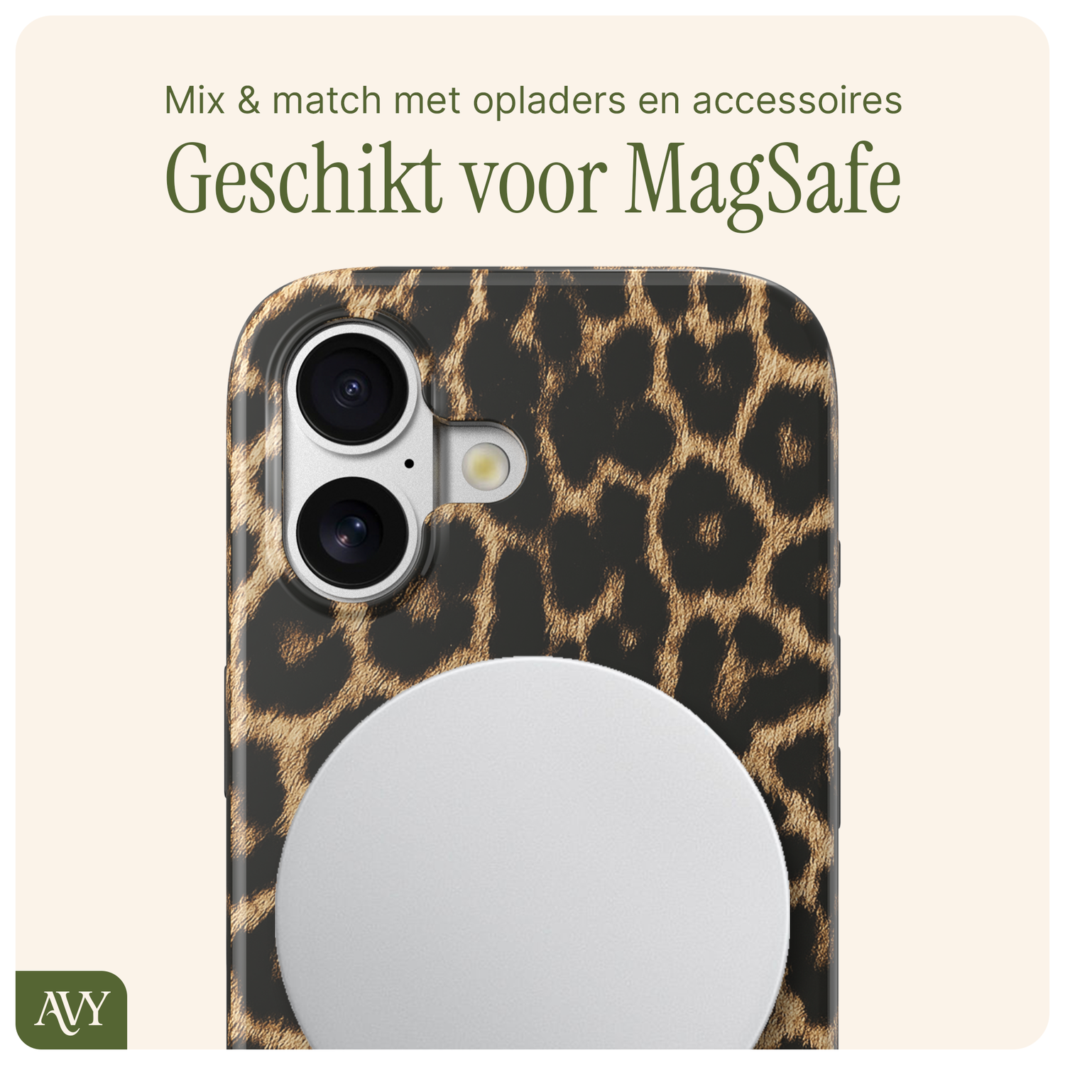 AVY Apple iPhone 17 Hoesje MagSafe Back Cover - Panthera Chic afbeelding 6