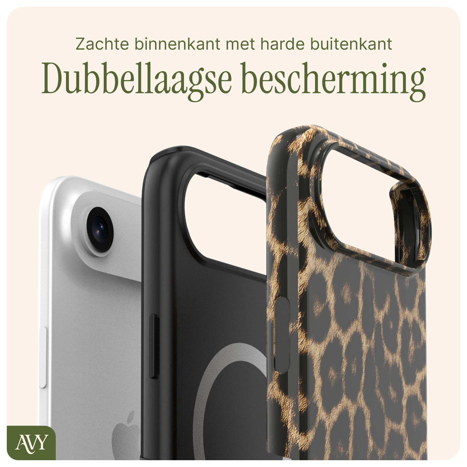 AVY Apple iPhone Air Hoesje MagSafe Back Cover - Panthera Chic afbeelding 5