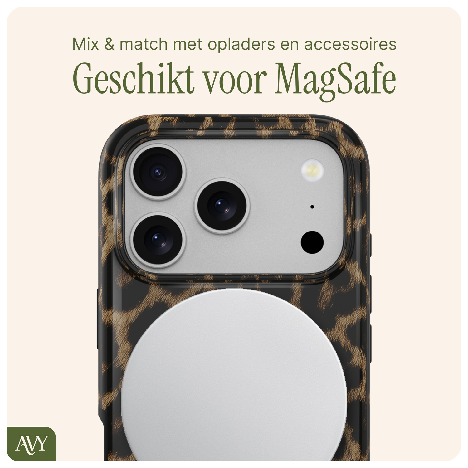 AVY Apple iPhone 17 Pro Hoesje MagSafe Back Cover - Panthera Chic afbeelding 6