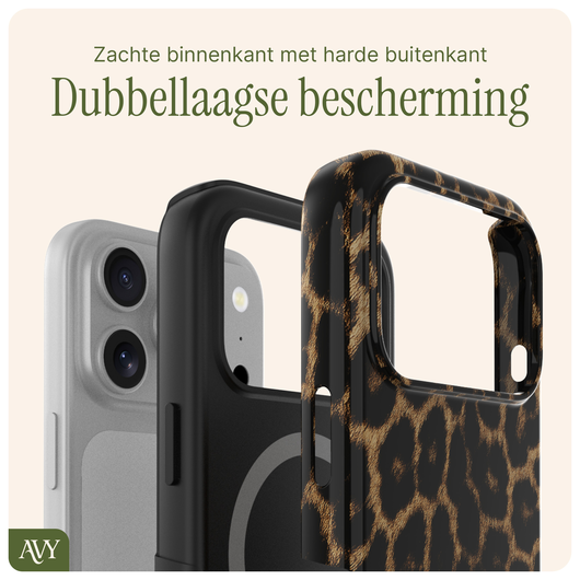 AVY Apple iPhone 17 Pro Hoesje MagSafe Back Cover - Panthera Chic afbeelding 5