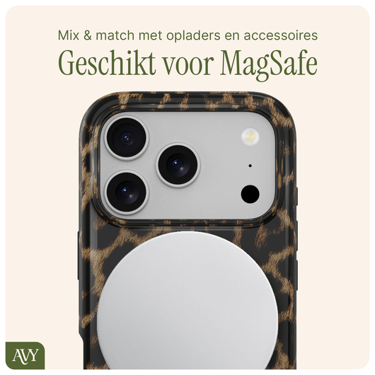 AVY Apple iPhone 17 Pro Hoesje MagSafe Back Cover - Panthera Chic afbeelding 6