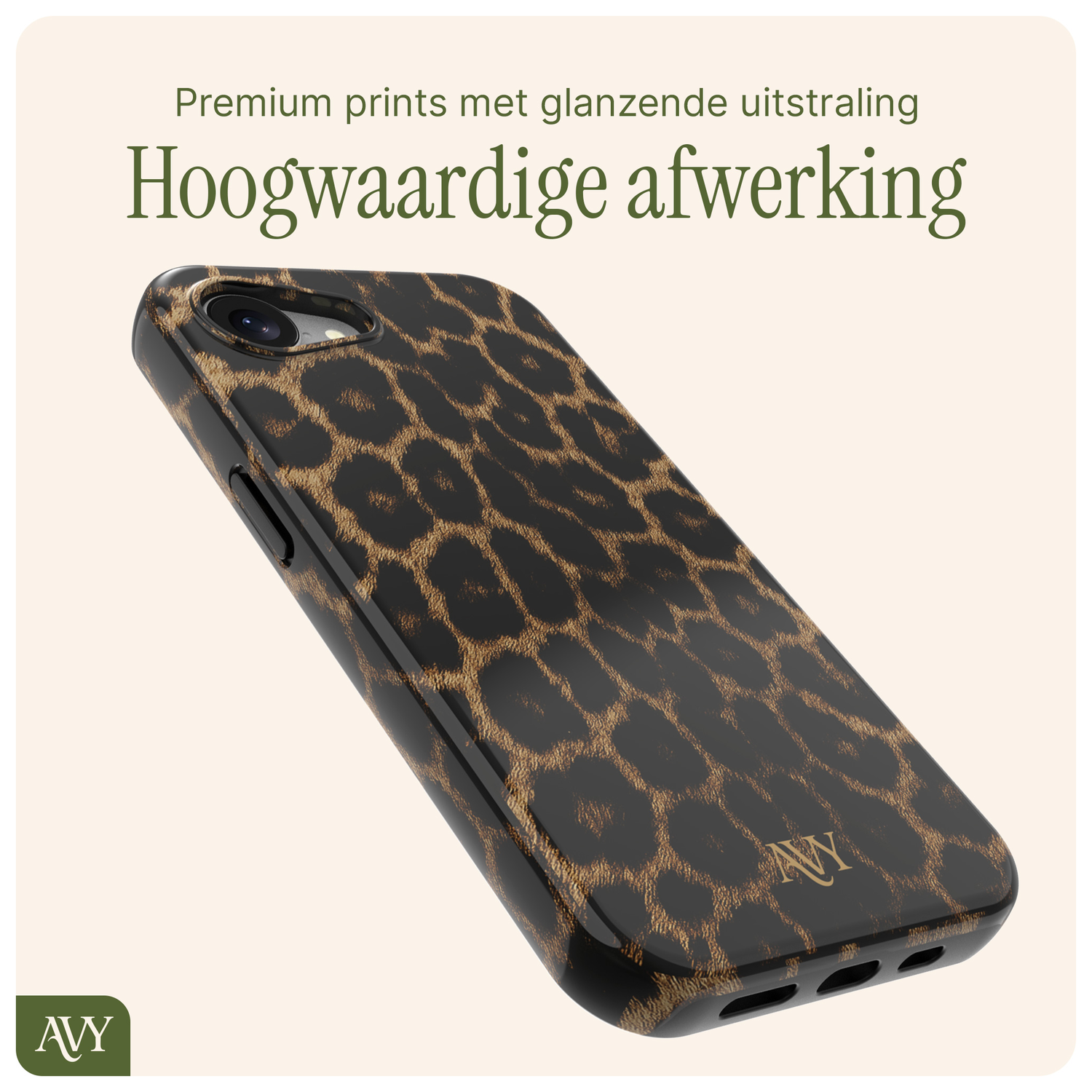 AVY Apple iPhone 16e Hoesje MagSafe Back Cover Panthera Chic afbeelding 10