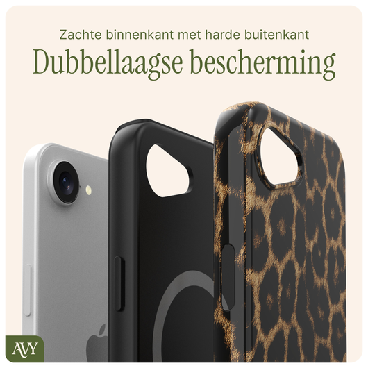 AVY Apple iPhone 16e Hoesje MagSafe Back Cover Panthera Chic afbeelding 7