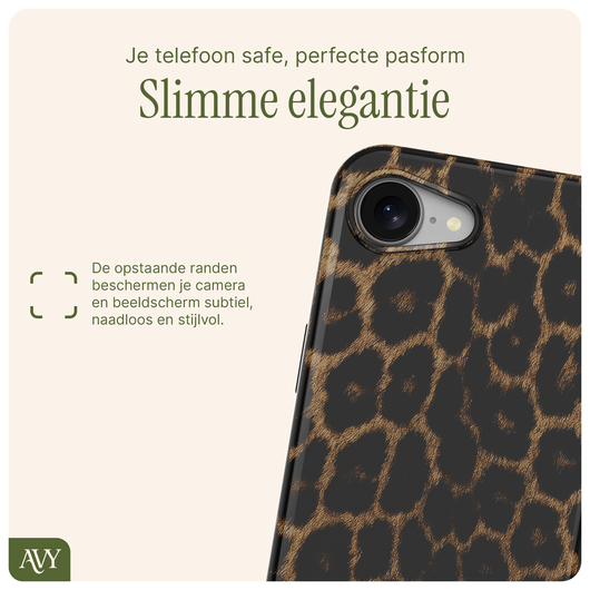 AVY Apple iPhone 16e Hoesje MagSafe Back Cover Panthera Chic afbeelding 9