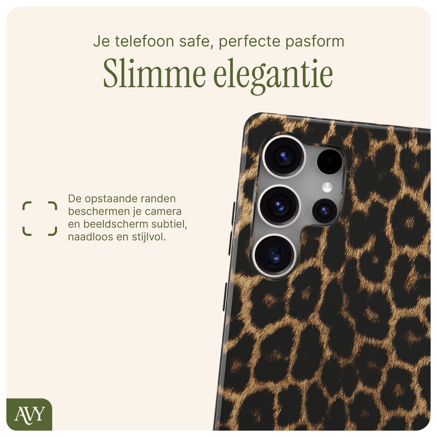 AVY Samsung Galaxy S25 Ultra Hoesje MagSafe Back Cover Panthera Chic afbeelding 8