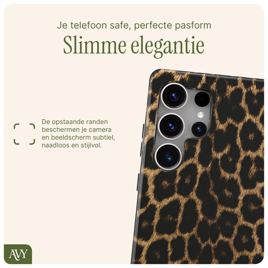 AVY Samsung Galaxy S25 Ultra Hoesje MagSafe Back Cover Panthera Chic afbeelding 8