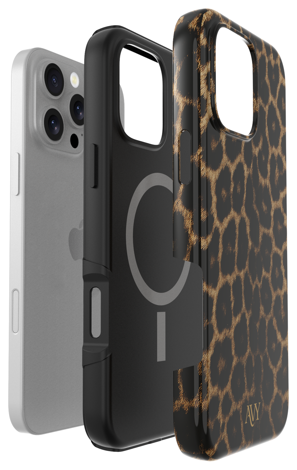 AVY Apple iPhone 16 Pro Max Hoesje MagSafe Back Cover Panthera Chic afbeelding 11