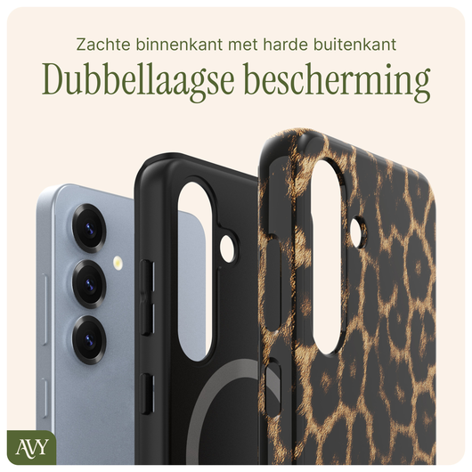 AVY Samsung Galaxy S24 Hoesje MagSafe Back Cover Panthera Chic afbeelding 6