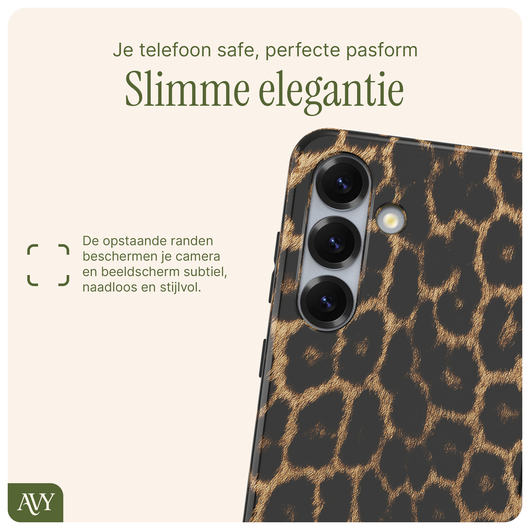AVY Samsung Galaxy S24 Hoesje MagSafe Back Cover Panthera Chic afbeelding 8