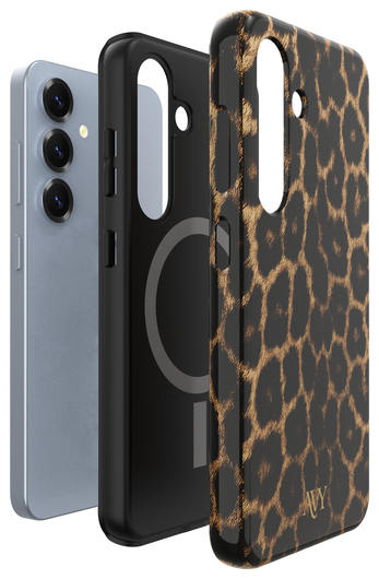 AVY Samsung Galaxy S24 Hoesje MagSafe Back Cover Panthera Chic afbeelding 16