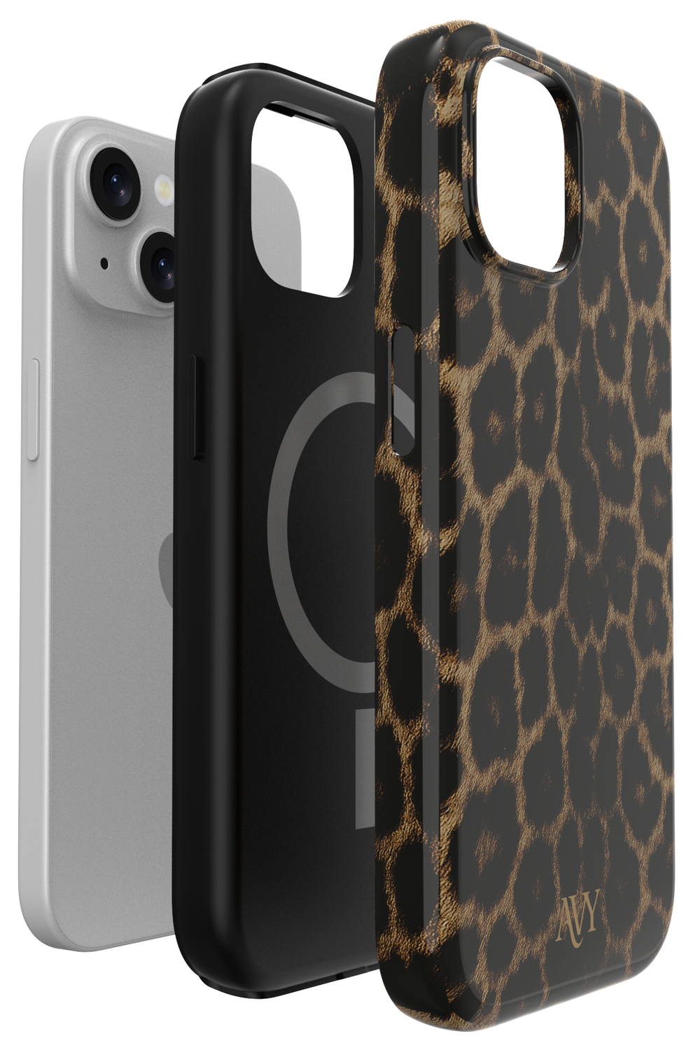 AVY Apple iPhone 14 / 13 Hoesje MagSafe Back Cover Panthera Chic afbeelding 16