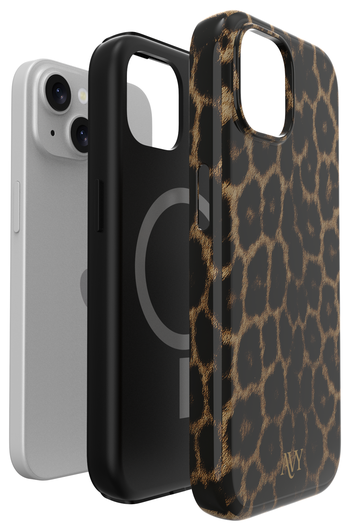 AVY Apple iPhone 14 / 13 Hoesje MagSafe Back Cover Panthera Chic afbeelding 16