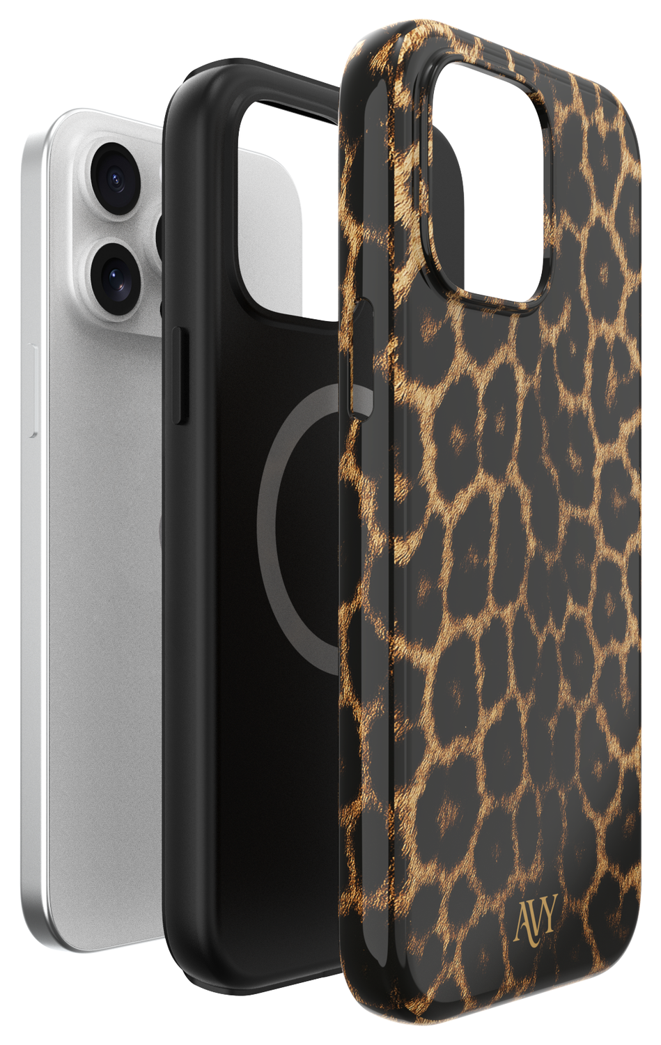 AVY Apple iPhone 12 / 12 Pro Hoesje MagSafe Back Cover Panthera Chic afbeelding 16