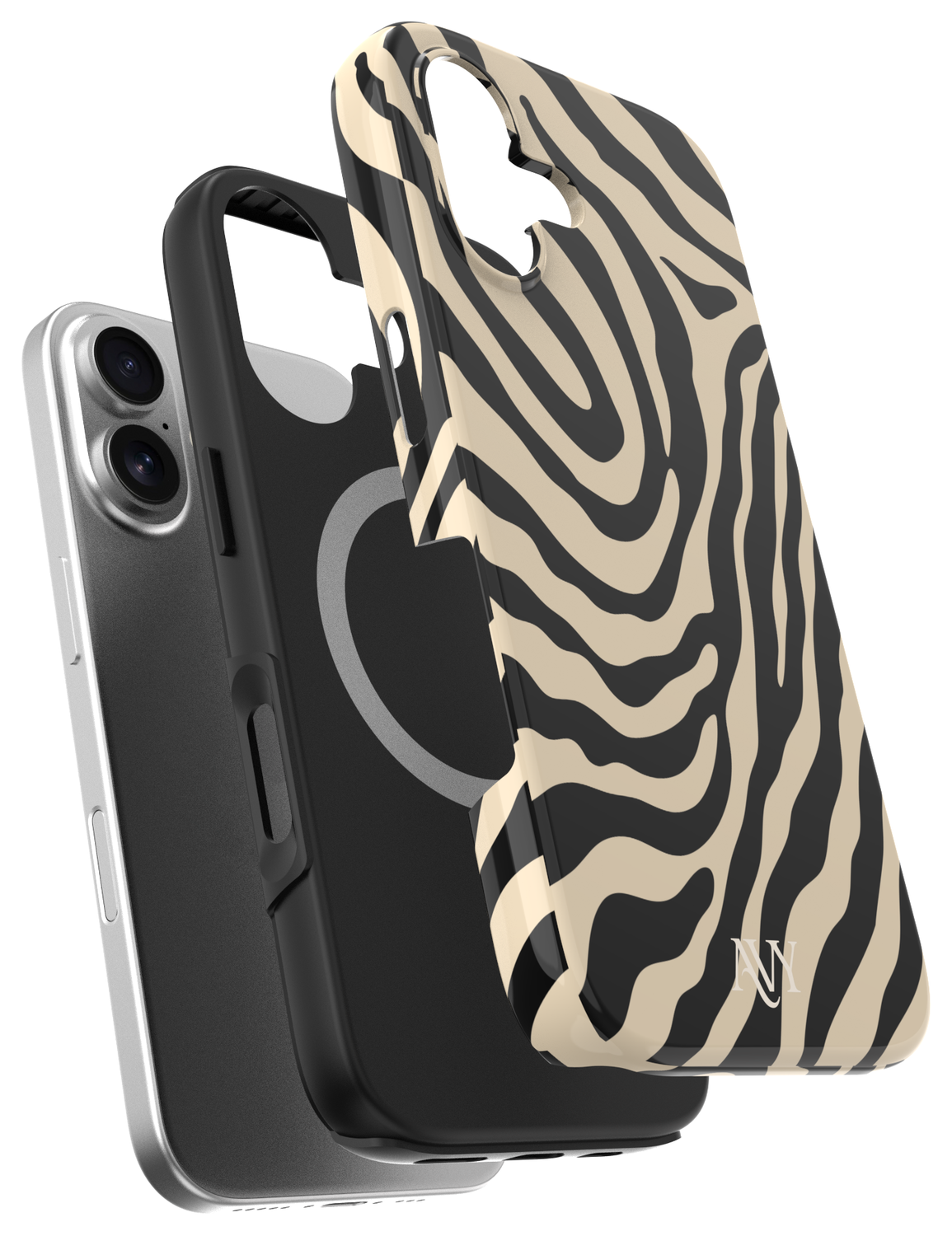 AVY Apple iPhone 17 Hoesje MagSafe Back Cover - Serengeti Zebra afbeelding 7