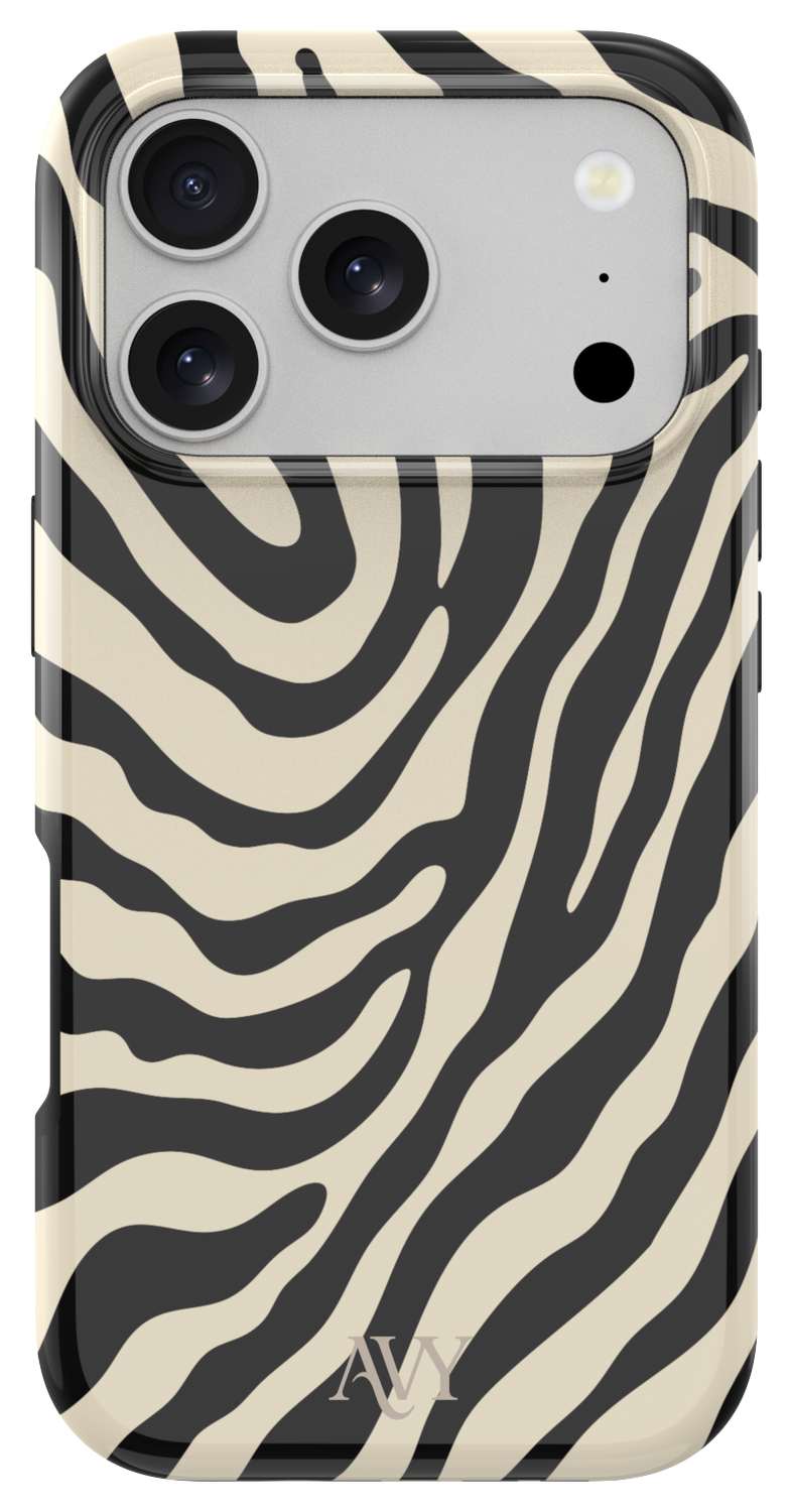 AVY Apple iPhone 17 Pro Max Hoesje MagSafe Back Cover - Serengeti Zebra afbeelding 1