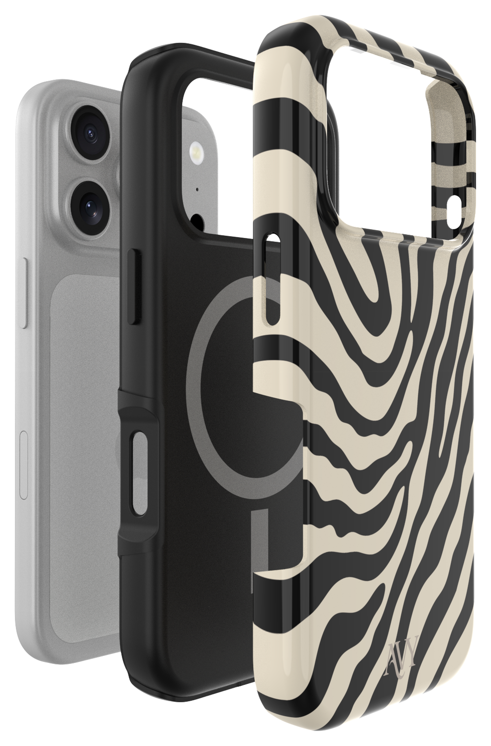 AVY Apple iPhone 17 Pro Max Hoesje MagSafe Back Cover - Serengeti Zebra afbeelding 7