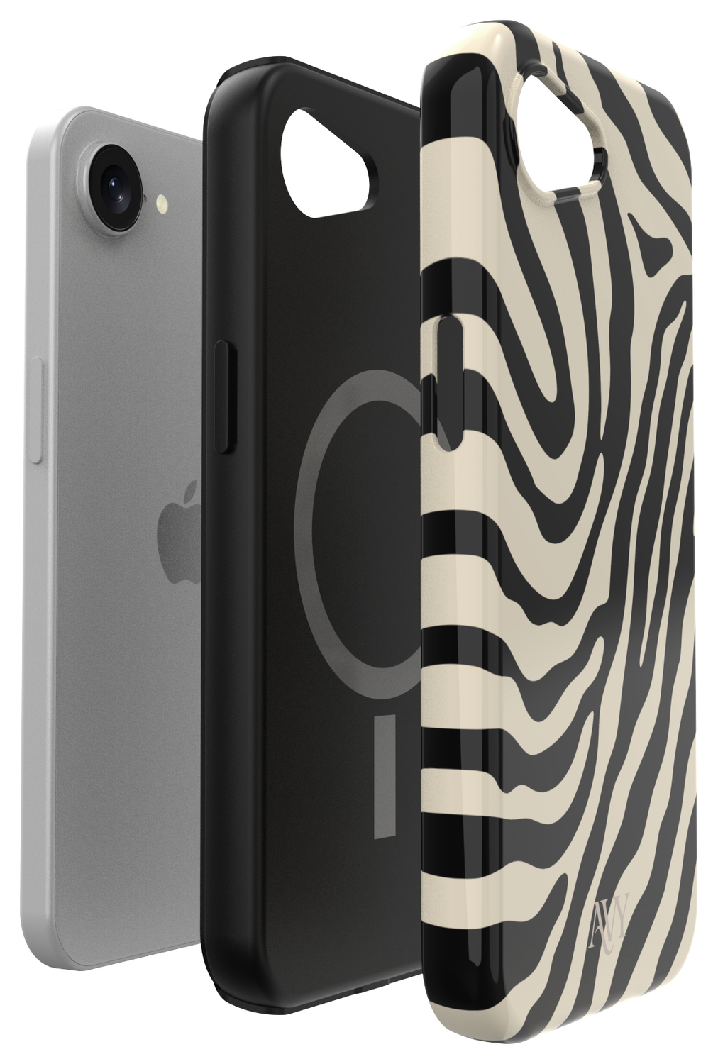 AVY Apple iPhone 16e Hoesje MagSafe Back Cover Serengeti Zebra afbeelding 16