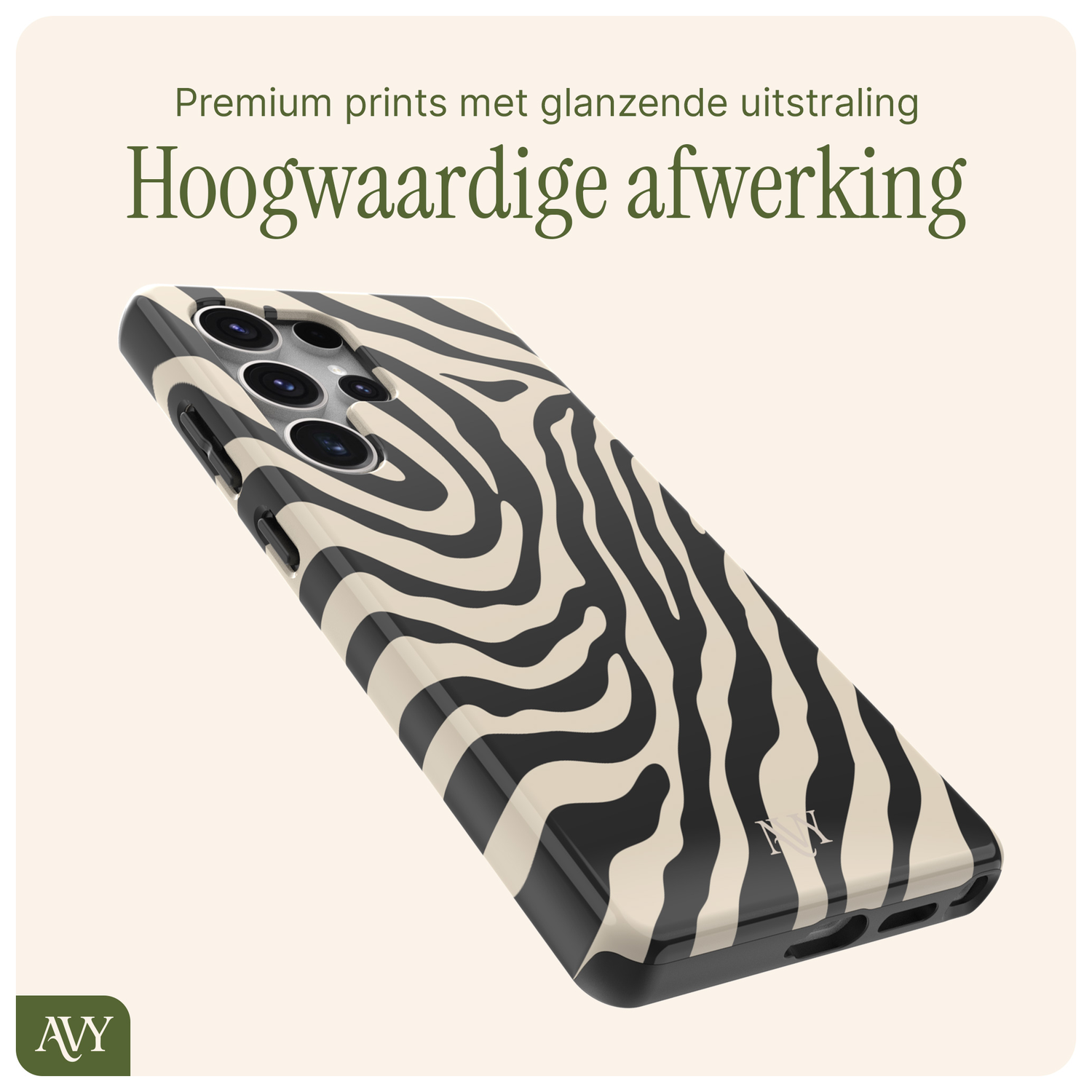AVY Samsung Galaxy S25 Ultra Hoesje MagSafe Back Cover Serengeti Zebra afbeelding 9
