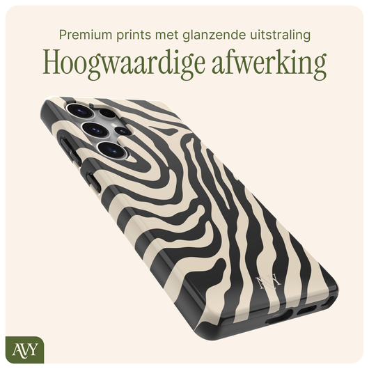 AVY Samsung Galaxy S25 Ultra Hoesje MagSafe Back Cover Serengeti Zebra afbeelding 9