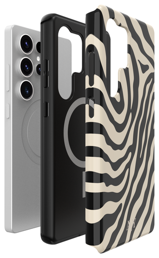 AVY Samsung Galaxy S25 Ultra Hoesje MagSafe Back Cover Serengeti Zebra afbeelding 15