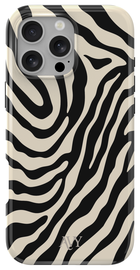 AVY Apple iPhone 16 Pro Max Hoesje MagSafe Back Cover Serengeti Zebra